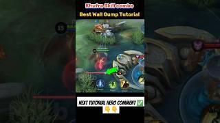 Khufra Skill Combo Tutorial mobile legends #tutorial #ml2b #shorts