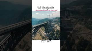 World's Highest Rail Bridge,India #vishalogy_95 #india #jk #reasi #chenabbridge #chenab #railway