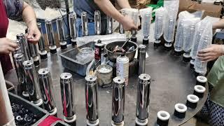 Chair gas cylinder manufacturer equipments - Final Assembly by manual