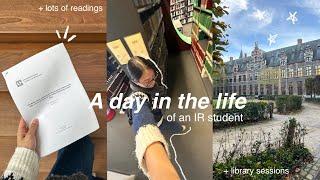 UNI VLOG  - International Relations Student | lots of readings, productive day ᝰ.ˎˊ˗