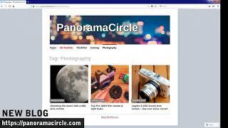 My new blog: panoramacircle.com