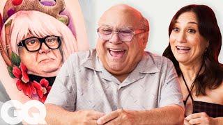 Danny DeVito & His Daughter Critique Danny DeVito Tattoos | GQ