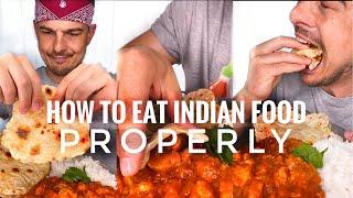 HOW to EAT INDIAN food properly️finally with the right song️|CHEFKOUDY