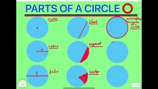 PARTS OF A CIRCLE ⭕️