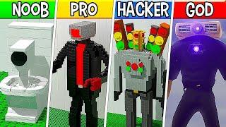 Skibidi Toilet LEGO: Building ALL Characters (Noob, Pro, HACKER) 530