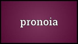 Pronoia Meaning