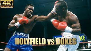 Evander Holyfield vs Michael Dokes | KNOCKOUT Legendary Boxing Fight | 4K Ultra HD