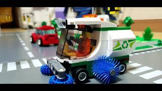 레고 시티 60249 도로 청소차 스톱모션 I Lego city 60249 street sweeper stop motion(brickfilm)