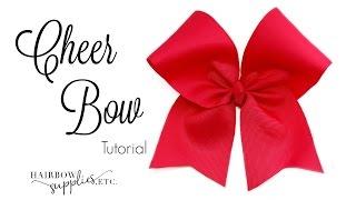 How to Make a Cheer Bow Tutorial - DIY Cheerleading Hair Bow - Cheer Bow DIY Hairbow Supplies, Etc.