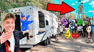 ALL THE MONSTERS ATTACKED OUR HOME ON WHEELS *help*