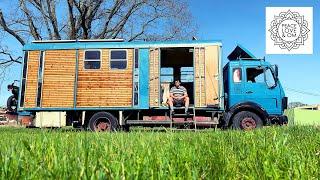 Marek's tiny house on wheels - from carrier pigeon transporter to home