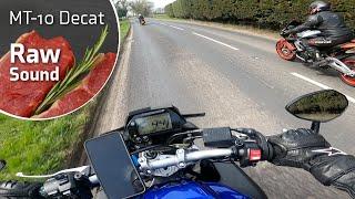 Yamaha MT10 - Decat Crossplane ASMR & Aprilia Tuono V4 1100 Factory - Raw Sound