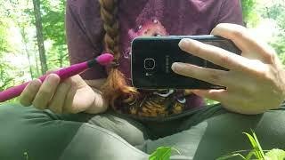 ASMR | Mic Brushing+Qtip - Camera Brushing, Touch, Scratch, Tap Mirrored In Nature Birds Chirping