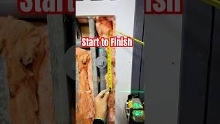 Drywall Repair Start to Finish #diy #tools #shorts #diy