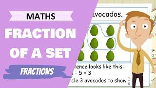 Maths - Fractions of a set! (Primary School Maths Lesson)
