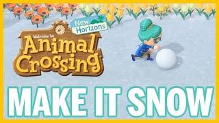 HAVE SNOW WHENEVER YOU WANT?! - Animal Crossing New Horizons Winter Guide