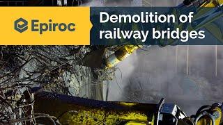 Combined Epiroc power for successful bridge demolition