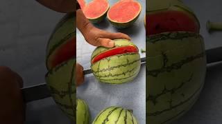 Big size watermelon #viral #watermelonjuice #fruit #cuttingskills #watermelon #moumitasamanta