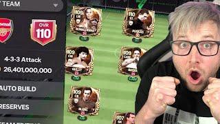 We Opened The 105 OVR Black Friday Pack and Built a 110 OVR Full Ballon d'Or Squad in FC Mobile!!!