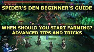 Raid Shadow Legends Spider's Den Beginners Guide | Team Build, Pro Tips and Tricks Strategy 1 - 20