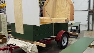 Building sheep wagon trailer, framing 8'