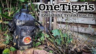 OneTigris Edelstahl Flasche für Camping , Bushcraft , Outdoor und Trekking