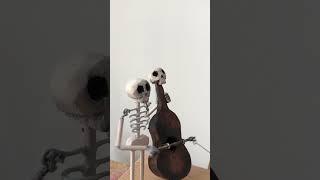 The skeleton orchestra #skeleton #skull #creepy #woodcarving #creepypasta #halloween