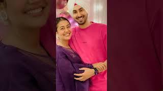 neha kakkar with husband rohanpreet Singh cute couple   #shorts