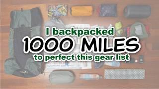 My Fine-tuned 2024 Backpacking Gear List