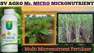 Sv Agro Mr.Micor Fertilizer | mr.micorr micronutrient | micronutrient fertilizer