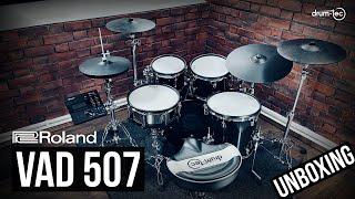 Roland VAD507 TD-27 v2 electronic drums unboxing & playing by drum-tec