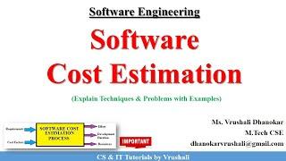 SE 36 : Software Cost Estimation | Software Engineering Full Course