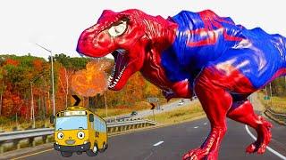 New Hollywood Movie (2023) Dinosaur Attack | T-rex Vs Anaconda | Jurassic Park| Dinosaur