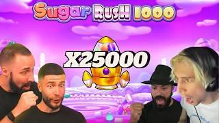 SUGAR RUSH 1000 MAX WINS: Top 5 Wins (GIVEAWAY ANNOUNCEMENT)[AyeZee, Roshtein, WGTV]