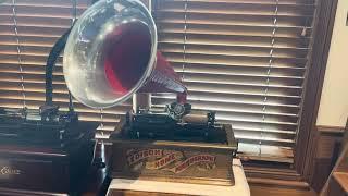 1901 Edison Red Banner Home Phonograph Model A with Bettini Attachment
