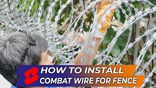 HOW TO Install Combat Wire as Additional Security to your  Property  Caspar Roofing Channel