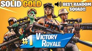 Rikar's FIRST TIME Playing RANDOM SQUADS in Fortnite... *SOLID GOLD WIN CHALLENGE*