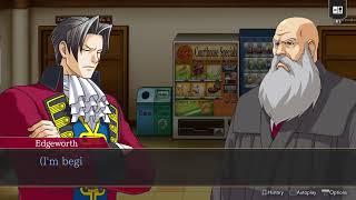 Playing Ace Attorney Investigations: Miles Edgeworth with my better half (Case 4 Part 2)