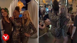 Mel B reunites with Spice Girls at 50th birthday party