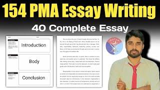 PMA 154 Long Course Essay Writing | 154 PMA Long Course Initial Interview