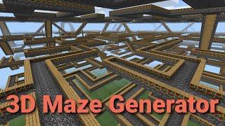 Generate a 3D Maze in Minecraft Bedrock