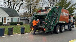 Brand New Flood Brothers Mack LR Pac-Tech Rear Loader Garbage Truck Packing Yardwaste