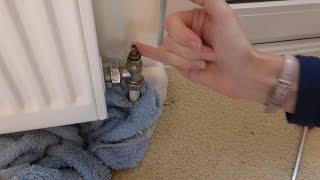 Leaking radiator valve? A two minute easy fix. No draining down. Anyone can do it.