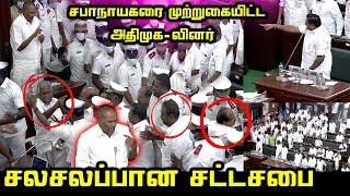 TN Assembly Fight | Sabanayagar Appavu Angry | ADMK Members Assembly Fight | EPS, OPS | CM MK Stalin