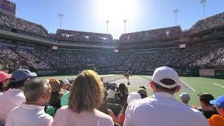 COURTSIDE VIEW Taylor Fritz saving break point against Rafael Nadal on an amazing point!!