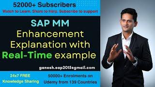 SAP Material Management Enhancement Explanation with example and development process steps