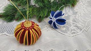 НОВОГОДНИЕ ИГРУШКИ на ёлку своими руками  из фоамирана  DIY christmas ornaments