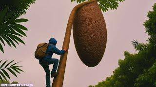 100 Meters Up The Wildest Honey Harvest You'll Ever See | forest honey