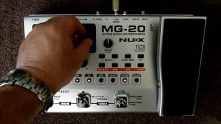 Nux  MG-20 guitar modelling processor review