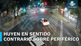 Motorratones asaltan y desatan épica persecución en Periférico Sur